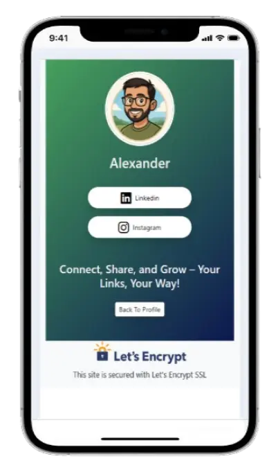 Customize AlinkMe theme gradiant for your bio link page