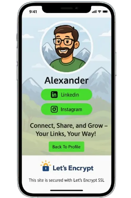 Customize AlinkMe theme image for your bio link page