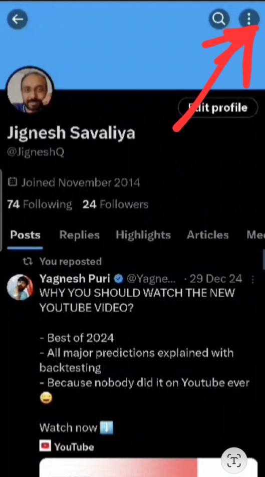 X Profile - Step 3