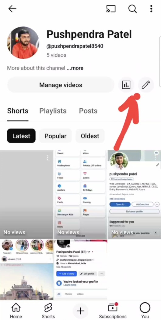 Youtube Profile - Step 3